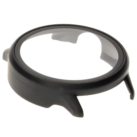 Etui ze szkłem do zegarka Bizon Case+Glass Watch do Garmin Vivoactive 6, czarne matowe