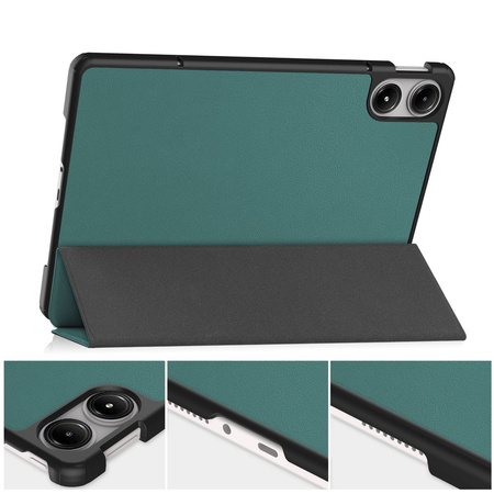 Etui Bizon Case Tab Croc do Xiaomi Redmi Pad Pro 12.1, ciemnozielone