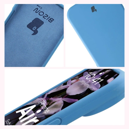 Silikonowe etui Bizon Soft Case do iPhone Air, niebieskie