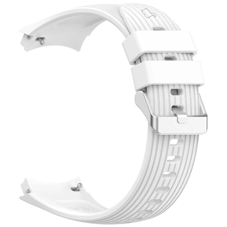 Silikonowy pasek Bizon Strap Watch Silicone T do Huawei Watch 5 46 mm, biały
