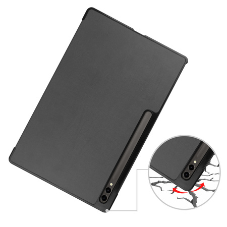 Etui Bizon Case Tab Croc do Galaxy Tab S10 Ultra / S9 Ultra, szare