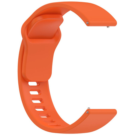 Pasek silikonowy do smartwatcha, Bizon Strap Watch Silicone Pro H, Quick Release 22 mm, pomarańczowy