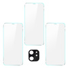 3x Szkło hartowane + szybka na aparat Bizon Glass Clear Pack do iPhone 11