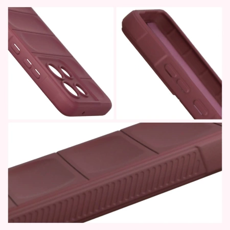 Pancerne etui Bizon Case Tur do Motorola Moto G86 Power 5G, burgundowe