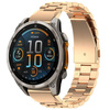 Pasek ze stali nierdzewnej do smartwatcha, Bizon Strap Watch Aura, QuickFit 22 mm, różowozłoty