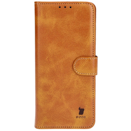 Etui z klapką Bizon Case Pocket do Xiaomi Redmi Note 13 5G, brązowe