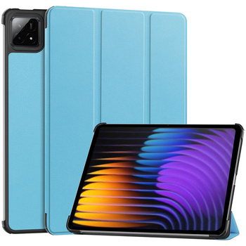 Etui z klapką Bizon Case Tab Croc do Xiaomi Pad 7 / 7 Pro, błękitne