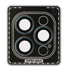 Szkło na aparat z aplikatorem Bizon Glass Snap Lens do iPhone 12 Pro Max, 1 zestaw, morska ramka