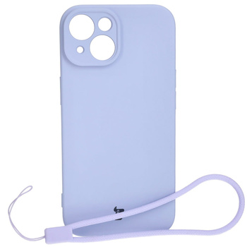 Etui Bizon Case Silicone do iPhone 15, jasnofioletowe
