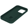 Etui silikonowe do iPhone 15 Pro Bizon Soft Case, ciemnozielone