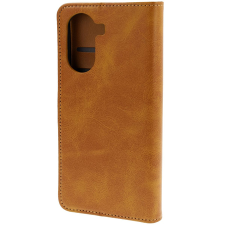 Etui z klapką Bizon Case Pocket do Xiaomi Poco X7 Pro, brązowe