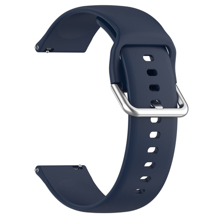 Pasek silikonowy do smartwatcha, Bizon Strap Watch Silicone Pro N, Quick Release 22 mm, granatowy
