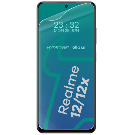 Folia hydrożelowa na ekran Bizon Glass Hydrogel Front do Realme 12/12x, 2 sztuki