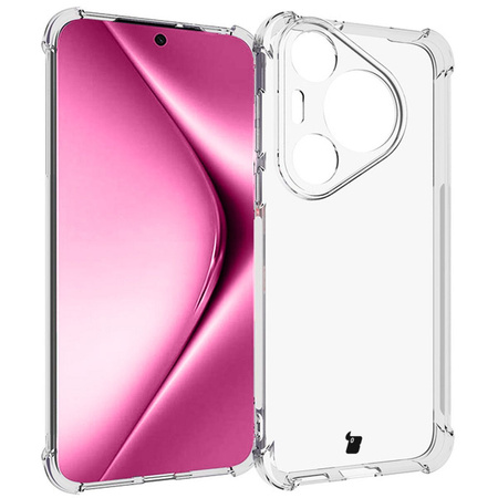 Elastyczne etui Bizon Case Salpa do Huawei Pura 70 Pro / Pro+, przezroczyste