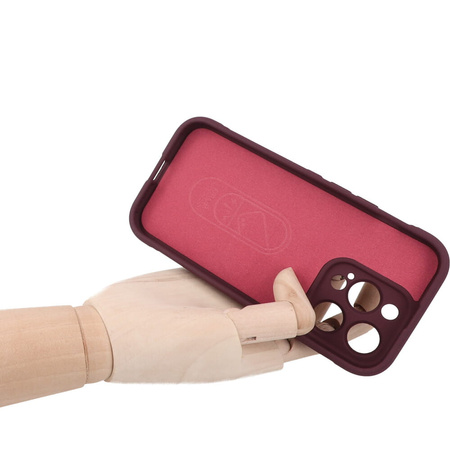 Pancerne etui Bizon Case Tur do iPhone 14 Pro, burgundowe