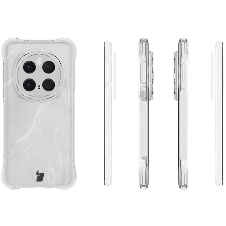 Elastyczne etui + 2x folia na ekran Bizon Case Clear Pack do Honor Magic7 Pro