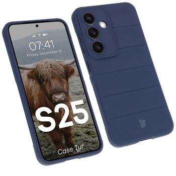 Pancerne etui Bizon Case Tur do Galaxy S25, granatowe