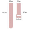 Pasek silikonowy do smartwatcha, Bizon Strap Watch Silicone Pro N, Quick Release 22 mm, jasnoróżowy