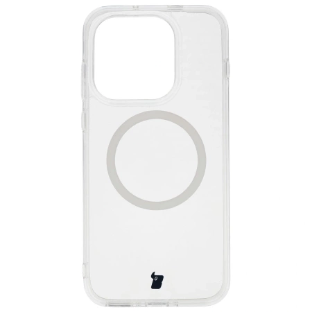 Etui z pierścieniem magnetycznym Bizon Case CrystalO do OnePlus 15, przezroczyste