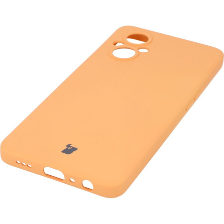 Etui Bizon Case Silicone Sq do Oppo Reno 7 Lite 5G, pomarańczowe