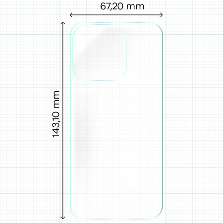 Folia hydrożelowa na tył Bizon Glass Hydrogel Back Duo, iPhone 15 Pro, 2 sztuki