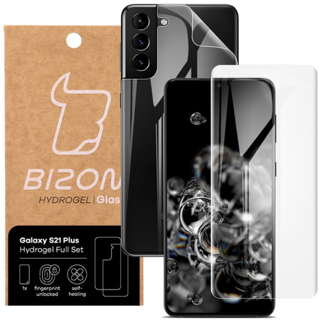 Folia hydrożelowa na tył i przód Bizon Glass Hydrogel, Galaxy S21 Plus