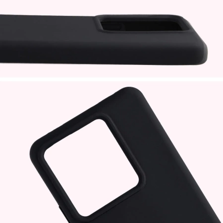 Silikonowe etui Bizon Soft Case do Realme GT 7 / 7T, czarne