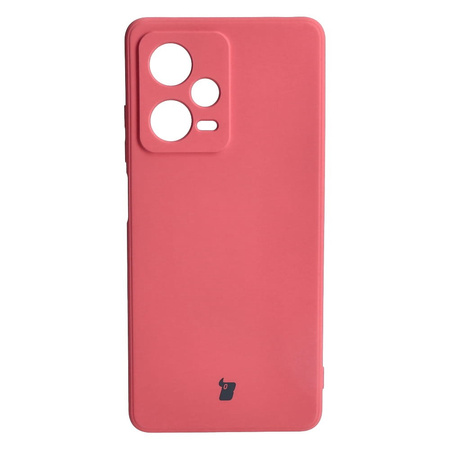 Etui Bizon Case Silicone Sq do Xiaomi Redmi Note 12 Pro 5G, brudny róż
