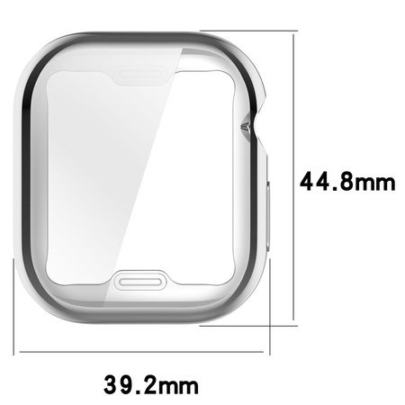 Etui Bizon Case Watch Felipe do Apple Watch 11 / 10 (42mm), srebrne
