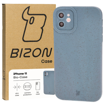 Ekologiczne etui Bizon Bio-Case do iPhone 14 Plus, niebieskie