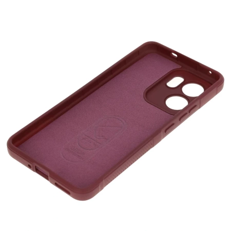 Pancerne etui Bizon Case Tur do Oppo Reno13 F, burgundowe