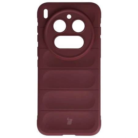 Pancerne etui Bizon Case Tur do Vivo X300 Pro, burgundowe