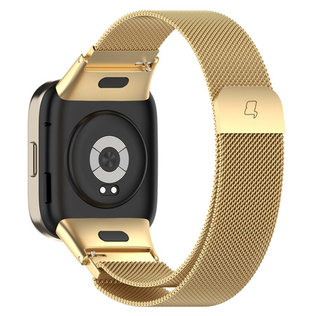Pasek Bizon Strap Watch Chain do Xiaomi Redmi Watch 3, złoty