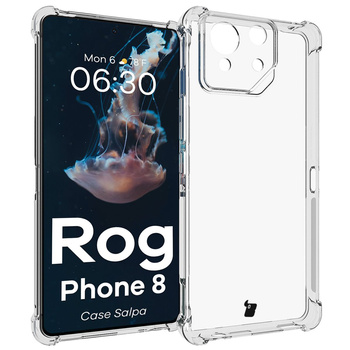 Elastyczne etui Bizon Case Salpa do Asus ROG Phone 8, przezroczyste