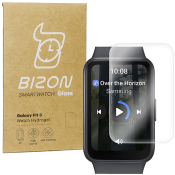 Folia hydrożelowa na ekran Bizon Glass Watch Hydrogel Duo do Galaxy Fit 3, 2 sztuki