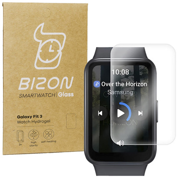 Folia hydrożelowa na ekran Bizon Glass Watch Hydrogel do Galaxy Fit 3, 2 sztuki