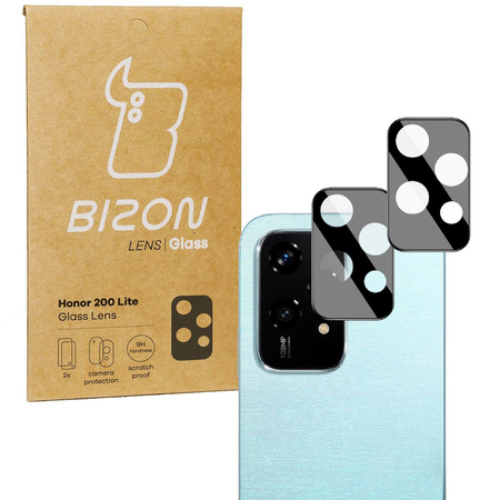 Szkło na aparat Bizon Glass Silk Lens do Honor 200 Lite, 2 sztuki