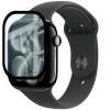 Szkło hybrydowe Bizon Glass Watch Edge Hybrid dla Apple Watch 11 / 10 42 mm, czarne
