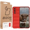 Pancerne etui Bizon Case Tur do OnePlus Nord 5, czerwone