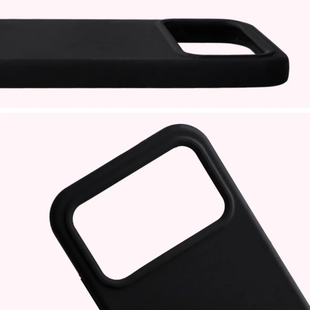 Silikonowe etui Bizon Soft Case do Xiaomi POCO F8 Pro, czarne