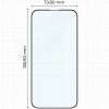 Szkło hartowane Bizon Glass Edge Duo do iPhone 15 Pro Max, czarna ramka, 2 sztuki
