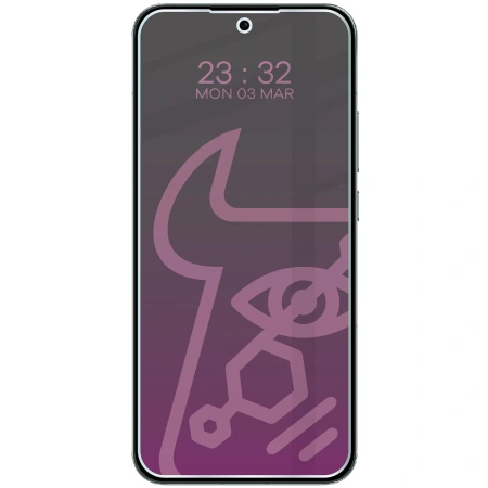 Prywatyzujące szkło hybrydowe Bizon Glass Mule Shadow do Oppo Reno 14, matowe