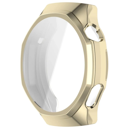 Etui z osłoną ekranu Bizon Case Watch Felipe do Huawei Watch GT6 Pro 46 mm, złote