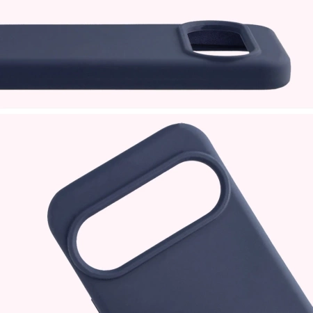 Silikonowe etui Bizon Soft Case do Google Pixel 10 / 10 Pro, ciemnoniebieskie