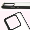 Etui Bizon Case Angelo do Xiaomi 14T Pro, półprzezroczyste z czarną ramką