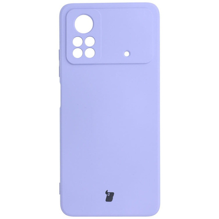 Etui Bizon Case Silicone do Xiaomi Poco X4 Pro 5G, jasnofioletowe