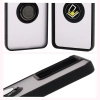 Etui z uchwytem na palec Bizon Case Hybrid Ring do Realme 14 5G / 14T 5G, przydymione z czarną ramką