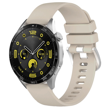 Pasek silikonowy do smartwatcha, Bizon Strap Watch Silicone Pro T, Quick Release 22 mm, jasnoszary