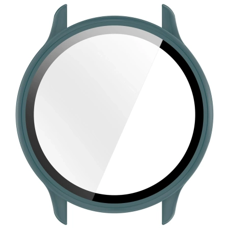 Etui ze szkłem do zegarka Bizon Case+Glass Watch do Garmin Vivoactive 6, zielone