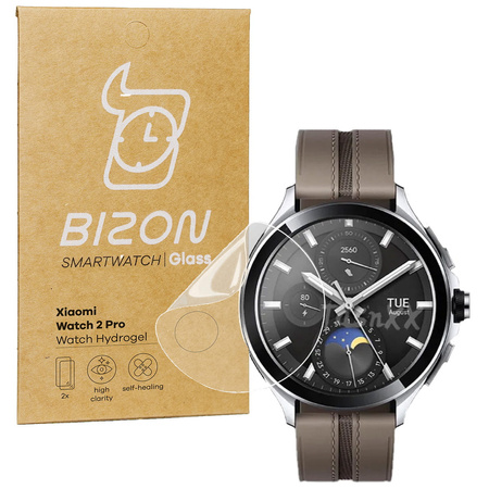 Folia hydrożelowa na ekran Bizon Glass Watch Hydrogel do Xiaomi Watch 2 Pro, 2 sztuki